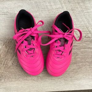 Little girls Adidas soccer cleats